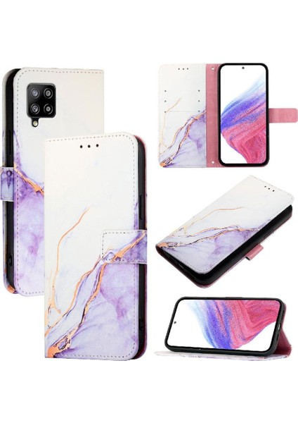 Samsung Galaxy Case Pu Deri Kickstand Mermer Desen Cüzdan Için Kılıf (Yurt Dışından) indirimleri
