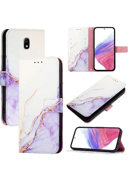 Samsung Galaxy J7 Pro 2017 Mermer Desen Kickstand Pu Deri (Yurt Dışından) indirimleri