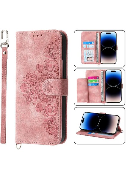 Oppo Oppo 8t Kabartmalı Bileklik Darbeye Çoklu Kredi Için Flip Case (Yurt Dışından)