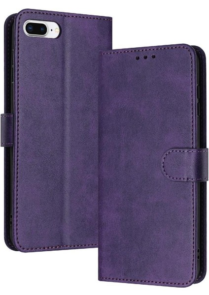 IPhone 6 Için Flip Case Artı/6s Artı Toka Pu Deri Saf Renk ile (Yurt Dışından)