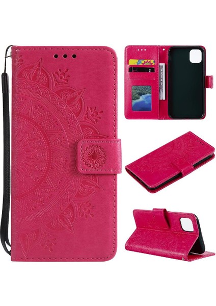 YH Market Xiaomi Redmi 13 4g Totem Kabartma Pu Deri Kickstand Için Flip Case (Yurt Dışından)