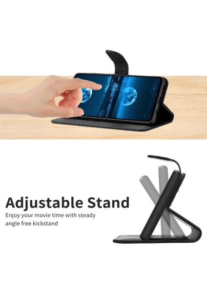 Realme C65 4g Için Flip Case Yüksek Kalite Tpu Dikiş Kabartmalı Yumuşak Pu (Yurt Dışından)
