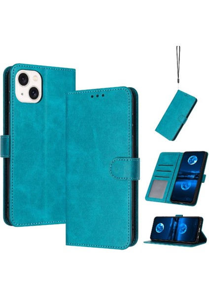 Kart Yuvası ile Toka Kickstand Saf Renk ile IPhone 13 Için Flip Case (Yurt Dışından)