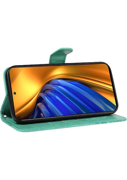 Xiaomi Poco F4 5g Için Flip Case Kredi Kartı Yuvası ile Yüksek Kaliteli Deri (Yurt Dışından)
