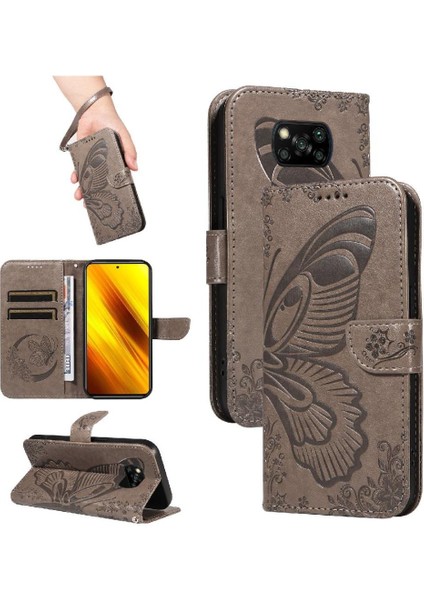 Xiaomi Poco X3 Için Flip Case/x3 Pro/x3 Nfc Kart ile Ayrılabilir El Kayışı (Yurt Dışından)