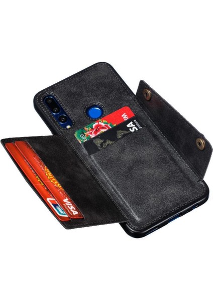 Cüzdan Kılıf Için Huawei P Akıllı Z Buit Demir Cüzdan Kılıf Darbeye Kart (Yurt Dışından)