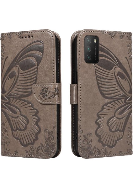 Xiaomi Redmi 9t Için Flip Case Kredi Kartı Yuvası ile Ayrılabilir El Kayışı (Yurt Dışından)