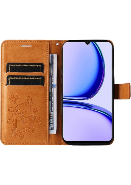 Realme C53 Manyetik Kapak Flip Kickstand Için Flip Case Kart Yuvası ile Pu (Yurt Dışından) fiyatları