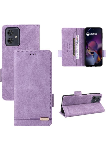 Motorola Moto G54 5g Kart Tutucu Kapak Kickstand Manyetik Için Flip Case (Yurt Dışından)