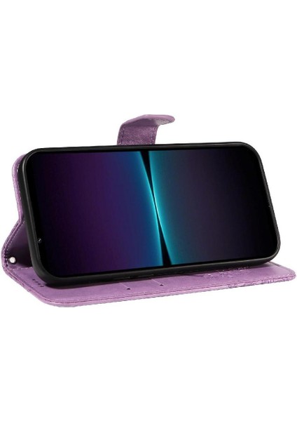 Sony Xperia 1 Iv Için Flip Case Kredi Kartı Yuvası ile Ayrılabilir El Kayışı (Yurt Dışından) indirimleri