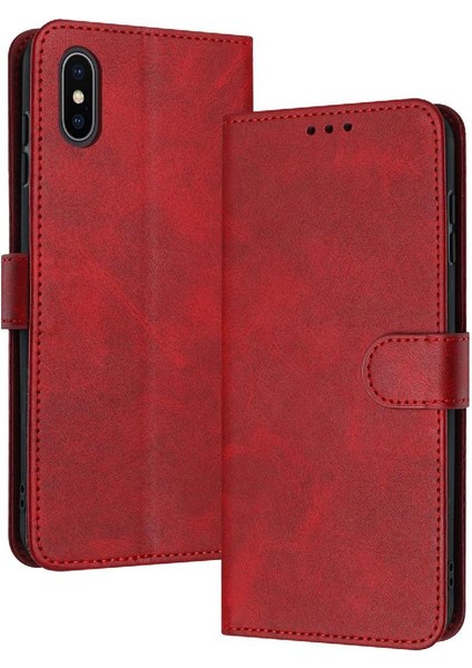 Saf Kart Yuvası ile IPhone X/xs Kickstand Pu Deri Için Flip Case (Yurt Dışından)