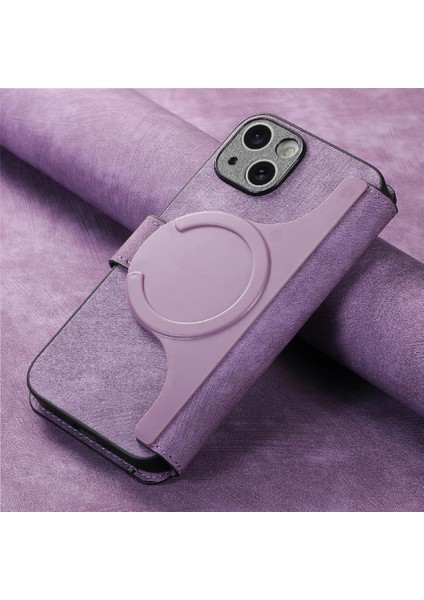 IPhone 15 Için Flip Case Cüzdan Retro Kart Standı Mıknatıs Koruyucu Malzeme (Yurt Dışından) fırsatları