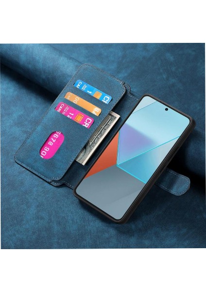 Xiaomi Redmi Not 13 Pro 4g Için Flip Case Cüzdan Retro Mıknatıs Koruyucu (Yurt Dışından)