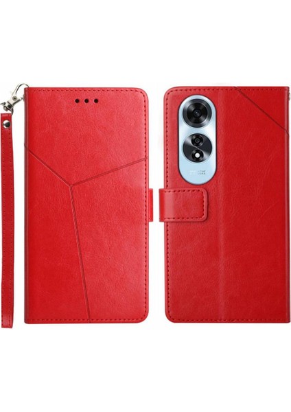 Oppo A60 4g Için Kılıf Kapak Kapak Kitap Katlanır Deri Cüzdan Darbeye Tpu (Yurt Dışından)