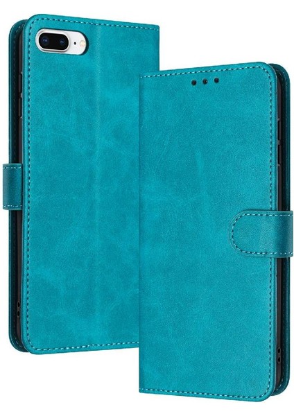 IPhone 6 Için Flip Case Artı/6s Artı Toka Pu Deri Saf Renk ile (Yurt Dışından)