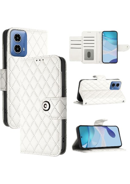 Motorola Moto G34 Bilek Şerit Cüzdan Kapak Için Kılıf Darbeye Şık (Yurt Dışından)