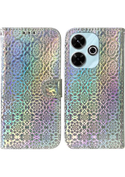 Xiaomi Poco M6 4g Için Flip Case Standı Tutucu Premium Pu Deri Glitter (Yurt Dışından)