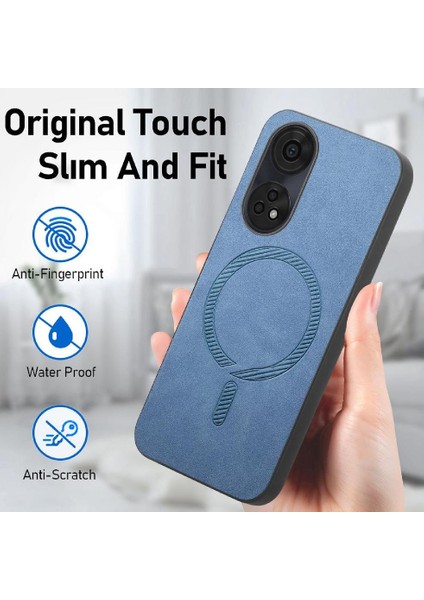 Oppo Oppo 8t Için Flip Case Hafif Magsafe Araba Bağlar Ince Kablosuz (Yurt Dışından)