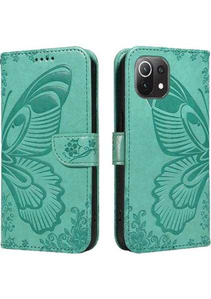 Kredi Kartı Yuvası ile Xiaomi 11 Lite Ayrılabilir El Kayışı Için Flip Case (Yurt Dışından)