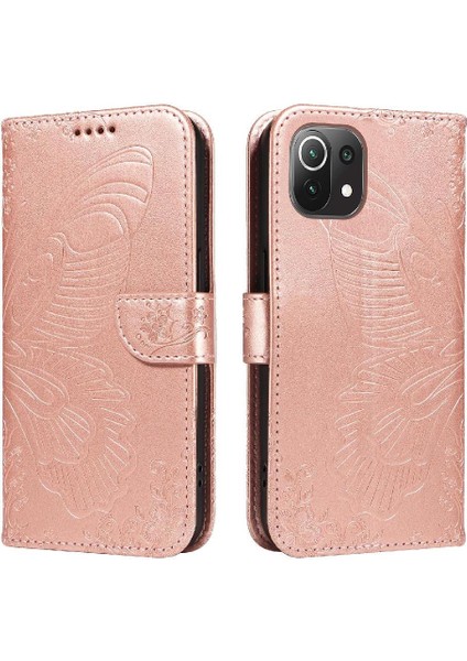 Kredi Kartı Yuvası ile Xiaomi 11 Lite Ayrılabilir El Kayışı Için Flip Case (Yurt Dışından)