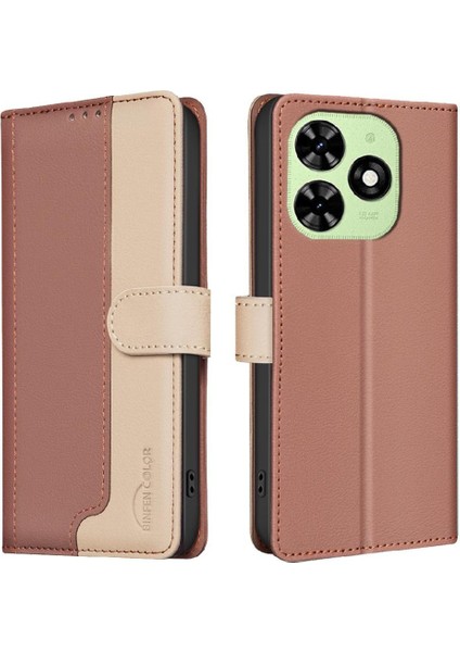 Tecno Spark Için Flip Case 2024 Darbeye Tpu Iç Kabuk Çevirme Folyo (Yurt Dışından)