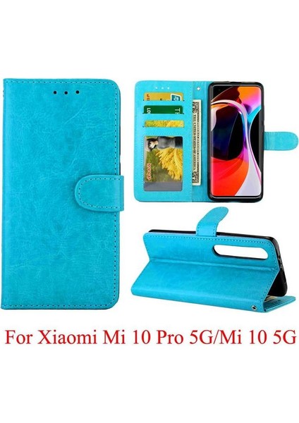 Xiaomi Mi 10 5g Için Flip Case Pu Deri Darbeye Kickstand Manyetik (Yurt Dışından)