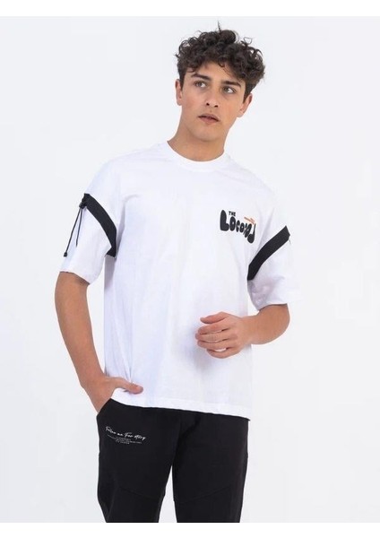 Erkek Çocuk Pamuklu Oversize Basic Tshirt