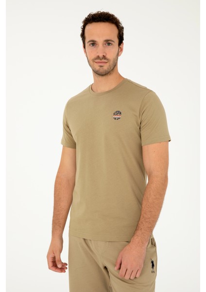 Erkek Haki Tişört 50294329-VR027 modelleri
