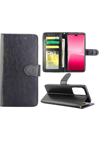 Xiaomi 13 Lite Için Flip Case Darbeye Manyetik Kapatma Pu Deri Kart (Yurt Dışından)