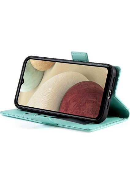 Samsung Galaxy A12 Günlük Kullanım Için Flip Case Cüzdan Flip Kart Yuvaları Iş (Yurt Dışından) modelleri
