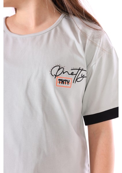 Toontoy Kız Çocuk Pretty Baskılı + Nakışlı Kaprili Takım fiyatları