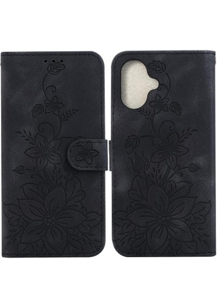 IPhone 16 Için Flip Case Artı Kart Tutucu Cüzdan Kickstand Manyetik Zambak (Yurt Dışından)