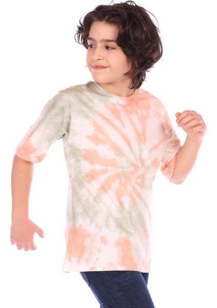 Erkek Çocuk Batik Desenli Tişört
