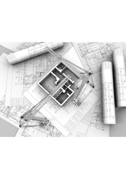 Mimari Apartman Gayrimenkul Emlak ve Gayrimenkul Duvar Kağıdı Baskı