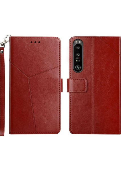 Sony Xperia 1 Vı Için Flip Case Deri Cüzdan Darbeye Tpu Kabuk Çevirme (Yurt Dışından)