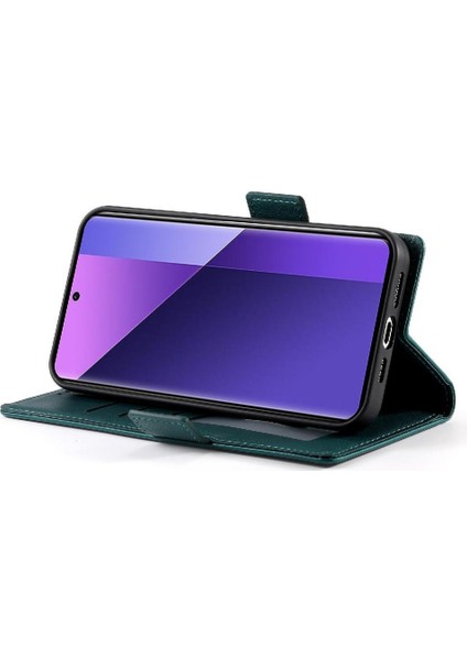 Xiaomi Redmi Not Için Flip Case 13 Pro Artı 5g Kart Yuvaları Cüzdan Çevirme Kullanımı (Yurt Dışından)