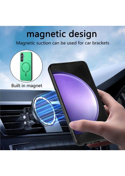 Samsung Galaxy S23 Fe Magsafe Araba Mounts Kablosuz Şarj Için Flip Case (Yurt Dışından) indirimleri