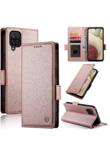 Samsung Galaxy A12 Günlük Kullanım Için Flip Case Cüzdan Flip Kart Yuvaları Iş (Yurt Dışından)