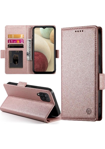 Samsung Galaxy A12 Günlük Kullanım Için Flip Case Cüzdan Flip Kart Yuvaları Iş (Yurt Dışından) modelleri
