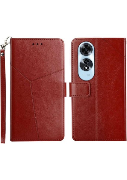 Oppo A60 4g Için Kılıf Kapak Kapak Kitap Katlanır Deri Cüzdan Darbeye Tpu (Yurt Dışından)