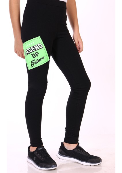 Kız Çocuk Neon Detaylı Tayt