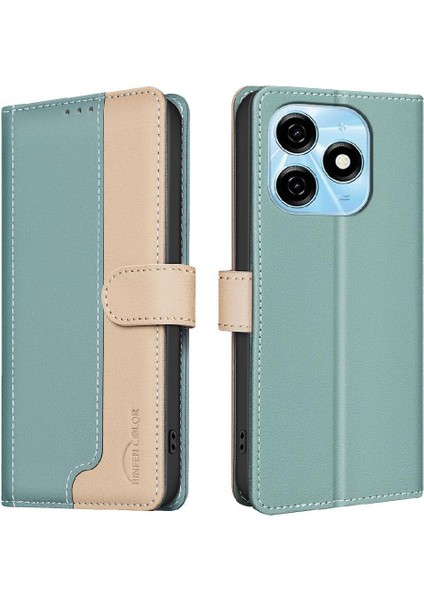 Tecno Spark 20 Kart Yuvaları Tutucu Rfıd Engelleme Kickstand Tpu Için Flip Case (Yurt Dışından)
