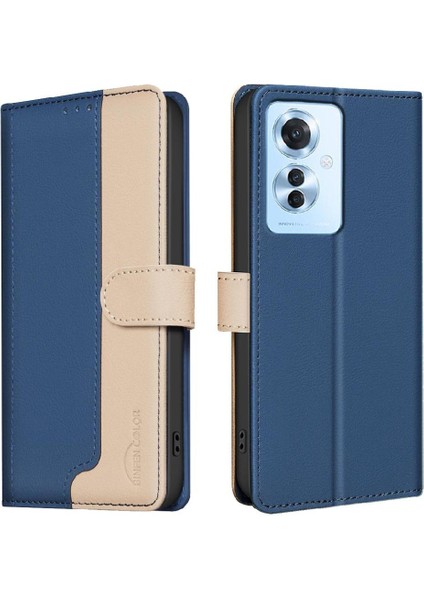 Oppo Oppo 11F 5g Kickstand Darbeye Tpu Iç Kabuk Kartı Için Flip Case (Yurt Dışından)