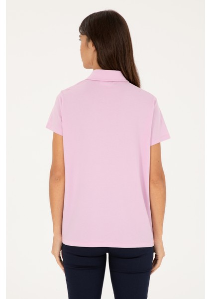 U.S. Polo Assn. Kadın Pembe Tişört Basic 50285853-VR041