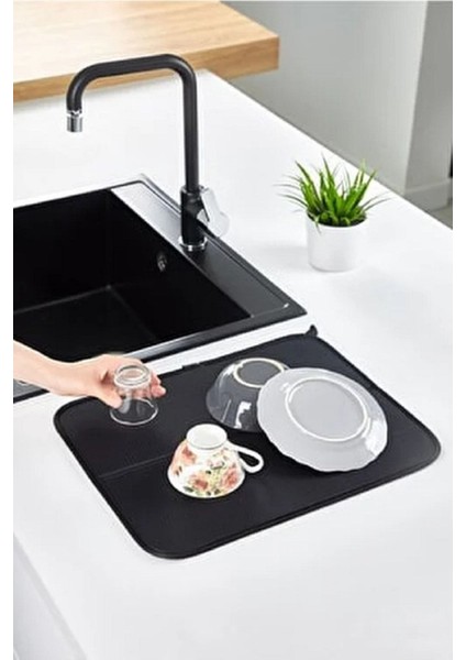 Tekno Trust Siyah Nyskoljd Bulaşık Kurutma Matı + Rinnig Bulaşık Fırçası + Svampıg Bulaşık Süngeri 3 Adet fiyatları