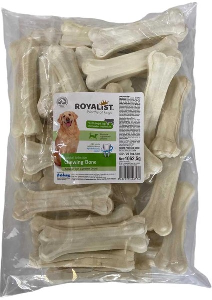 Royalist Beyaz Pres Kemik 4.5" (12 Cm) 25 Pcs