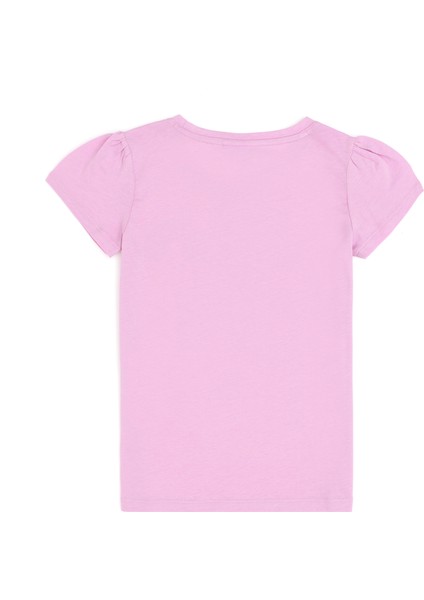 U.S. Polo Assn. Kız Çocuk Pembe Basic T-Shirt 50294763-VR041