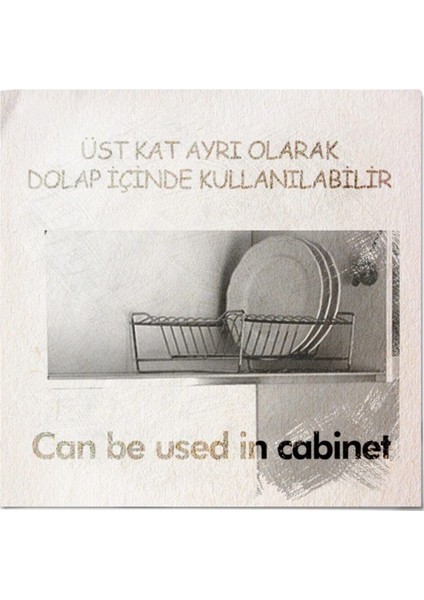 Tekno Trust Paslanmaz Çelik Iki Katlı Modüler Tabaklık Bulaşıklık Mat Siyah KB010 Siyah 35 x 45 fırsatları