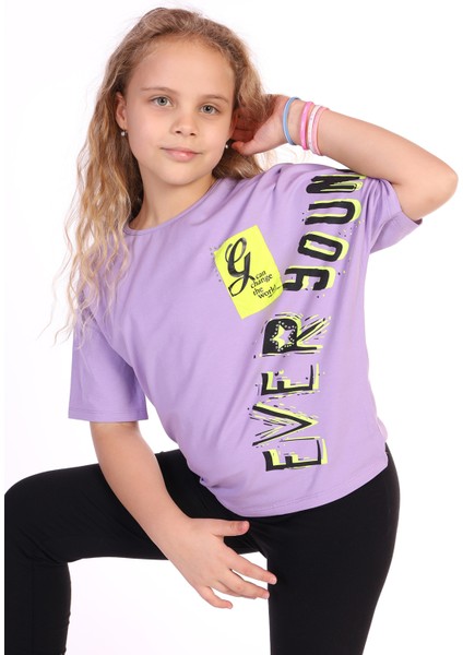 Kız Çocuk Ever Young Baskılı Tişört