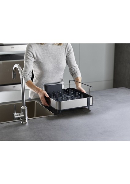 Tekno Trust Paslanmaz Çelik Rethink 2 Parça Paslanmaz Çelik Bulaşıklık ve Sıvı Sabunluk Seti 85189 Gri fırsatları